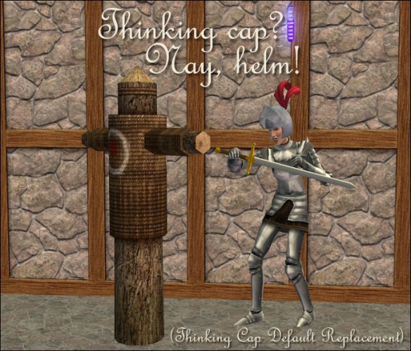 Thinking cap? Nay, helm!