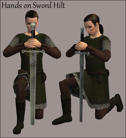 Hands on Sword Hilt