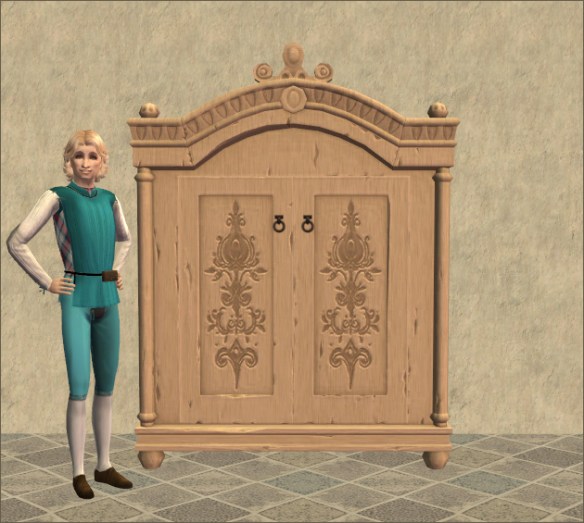 Floral Carved Wardrobe