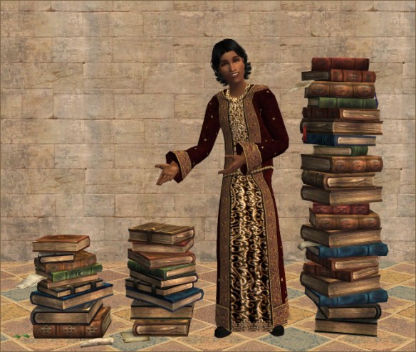 Book Stacks on Floor