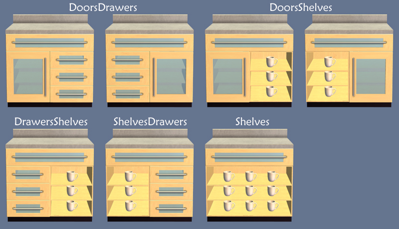 Chiclettina counters
